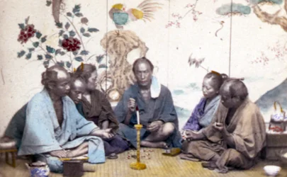 Japanese tea ceremony, 1890